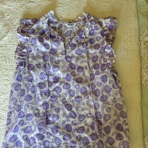 BB Dakota by Steve Madden Purple Floral Blouse